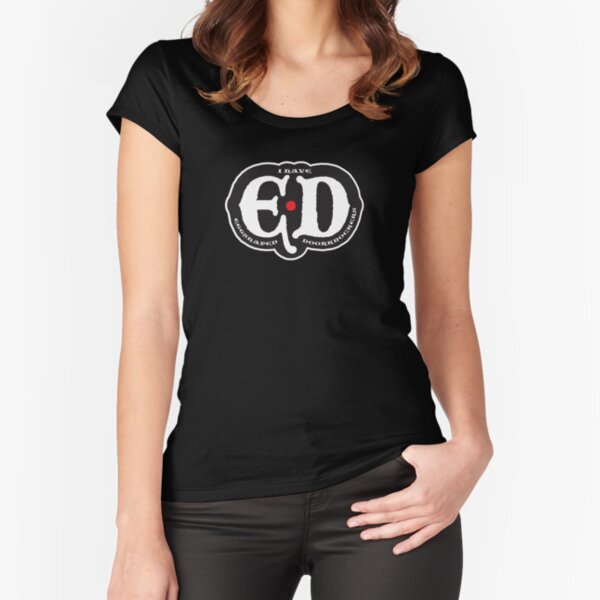 ED - I have Eggshaped Doorknockers Fitted Scoop T-Shirt
