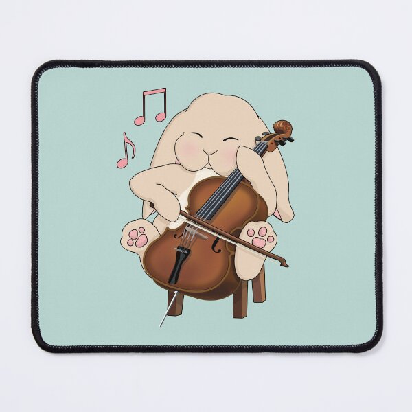 Item preview, Cute Cello Playing Kawaii Bunny rabbit designed and sold by Jazznote.