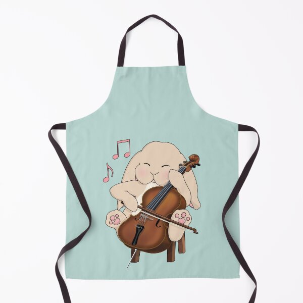 Item preview, Cute Cello Playing Kawaii Bunny rabbit designed and sold by Jazznote.