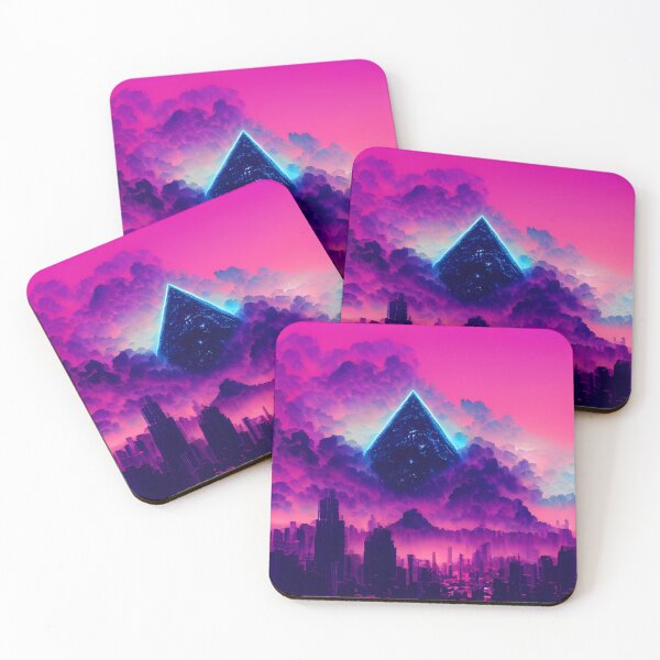 Item preview, Vaporwave Pyramid designed and sold by Foodcolored.