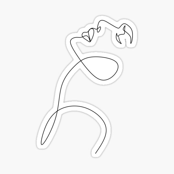 Item preview, Linear drawing of a female face.Fashion art. designed and sold by AllaLineArt.