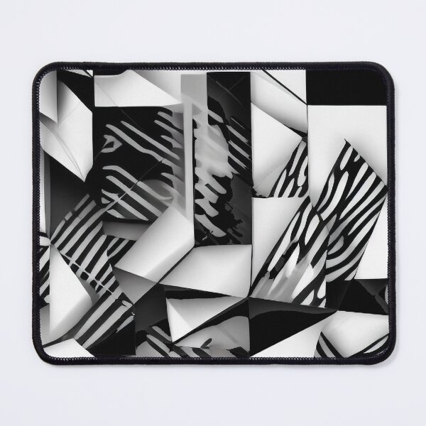 Item preview, Abstract Design with Geometric Shapes in Grey, Black and White Colors designed and sold by NECHSTORE.
