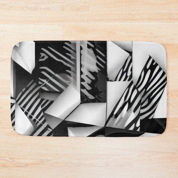 Item preview, Abstract Design with Geometric Shapes in Grey, Black and White Colors designed and sold by NECHSTORE.