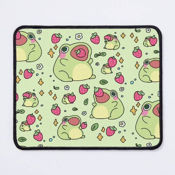 Item preview, Cute Kawaii Pastel Color Frog with a Strawberry #1 designed and sold by Annisa Yuwanda.