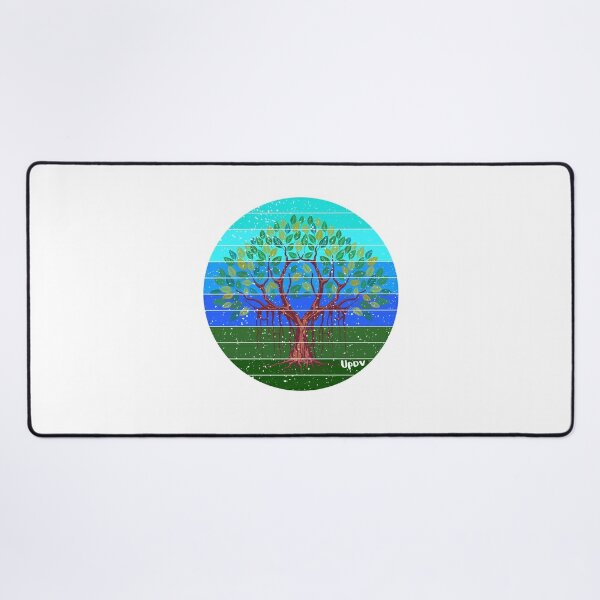 Circle of Nature: OpArt Tree with Symmetrical Circle Canvas