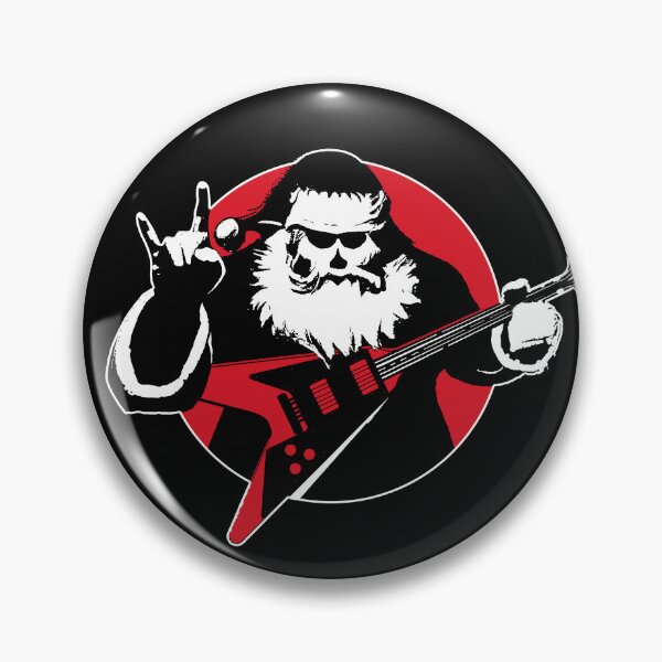Item preview, Santa Claus Playing Guitar | Heavy Metal Christmas designed and sold by TMBTM.