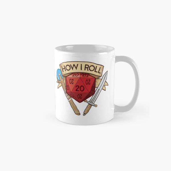 d20 Dungeons and Dragons Dice RPG Tee Classic Mug