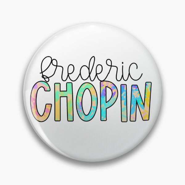 Item preview, Frederic Chopin Neon Splatter designed and sold by Eagerly Elementary Music.