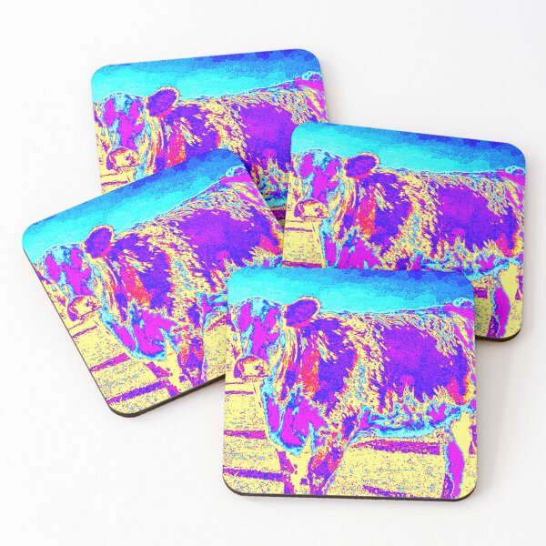 Item preview, COW ART KIALEDESCOPE OF COLOUR  designed and sold by Opalbluerose.
