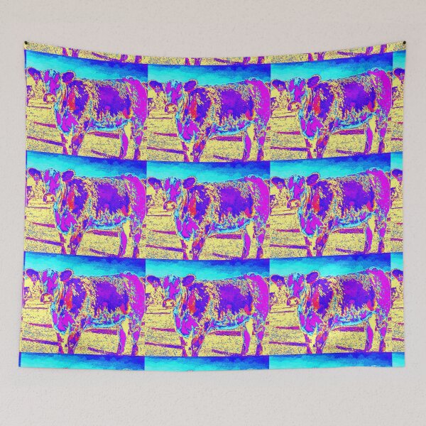 Artikelvorschau, COW ART KIALEDESCOPE OF COLOR entworfen und verkauft von Opalbluerose.