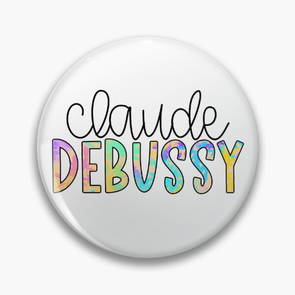 Item preview, Claude Debussy Neon Splatter designed and sold by Eagerly Elementary Music.