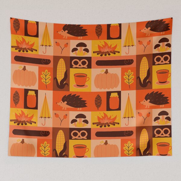 Item preview, autumn patchwork designed and sold by OtterFactory.