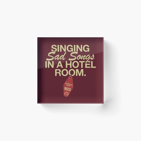 Item preview, singing sad songs in a hotel room designed and sold by Carmens-World.