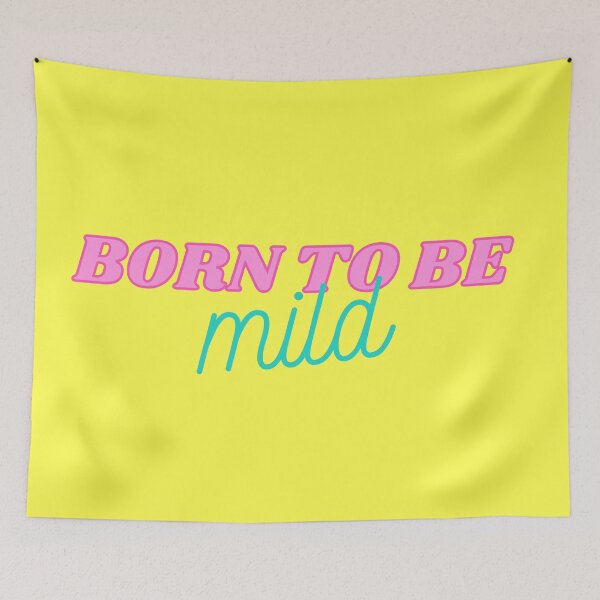 Item preview, Born to be Mild Retro Vintage Funny 1960s punk rock designed and sold by marie-inks.