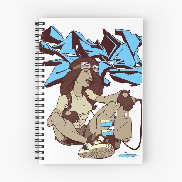 Item preview, Graffiti Paint Girl Blue designed and sold by styleuniversal.