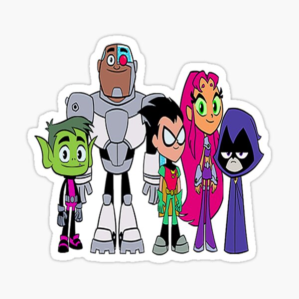 Teen Titans Go teen-titans-go-sticker-for-sale-by-zelidrizzo-redbubble