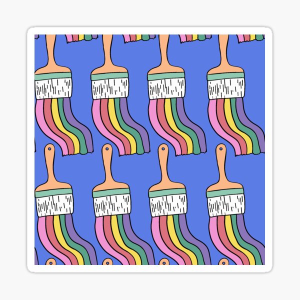 Item preview, Pencil making magic rainbow - cobalt blue designed and sold by Flyingwall.