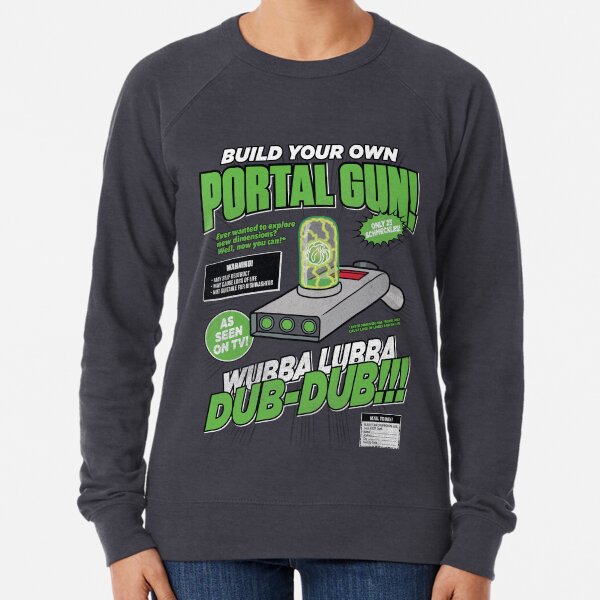 Build Your Own Portal Gun Lightweight Sweatshirt
