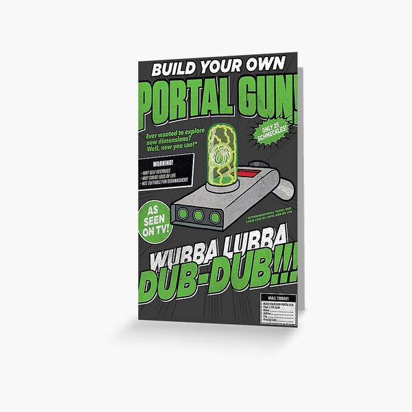Build Your Own Portal Gun Greeting Card