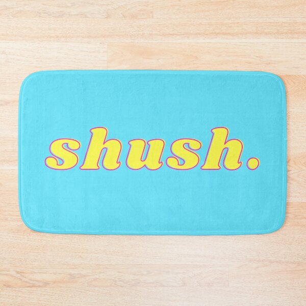 Item preview, Shush. retro vintage 1960s sign funny typography introvert quiet designed and sold by marie-inks.