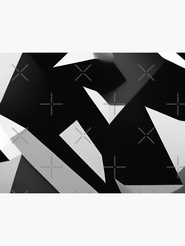 Tapis pour gamelle for Sale avec l'œuvre « Motif de fondu géométrique  moderne avec schéma de couleurs monochromatique de noir » de l'artiste  nocap82