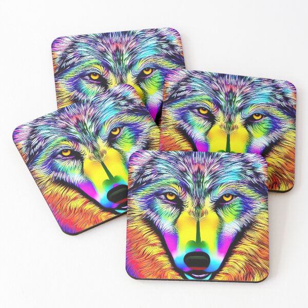 Item preview, Abstract Wolf Contemporary Modern Artwork designed and sold by davidelder.