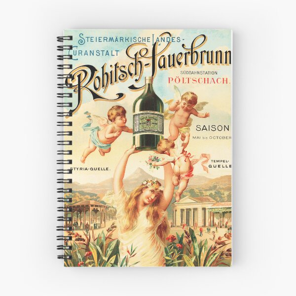 Item preview, ROHITSCH JAUERBRUNN French Mineral Water Vintage Advertisement Poster designed and sold by retroposters.