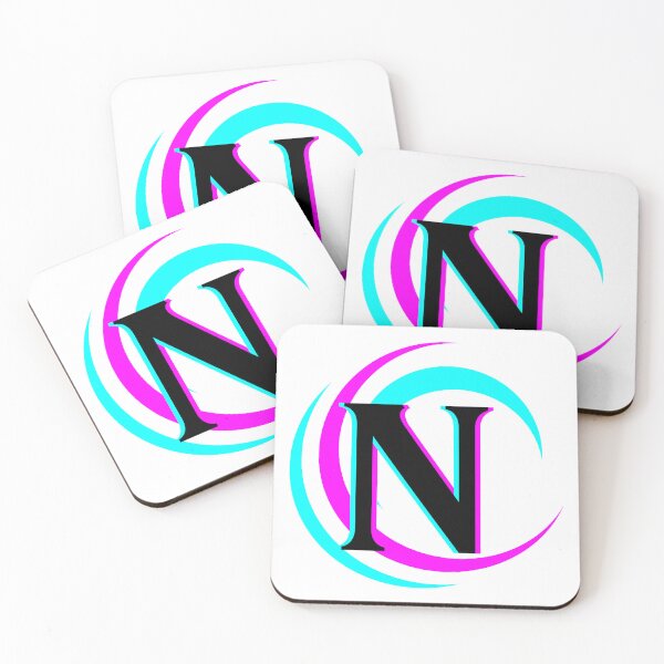 Item preview, Blue Pink Swirl Monogram N designed and sold by Coffee Lifestyle.