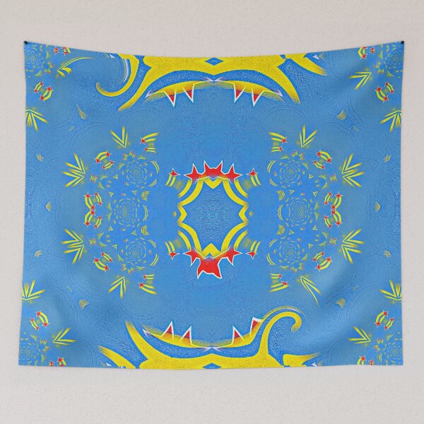 Item preview, ARUBA - ABSTRACT PAINTED FLAG OF ARUBA  - ONE HAPPY ISLAND designed and sold by Ralek.