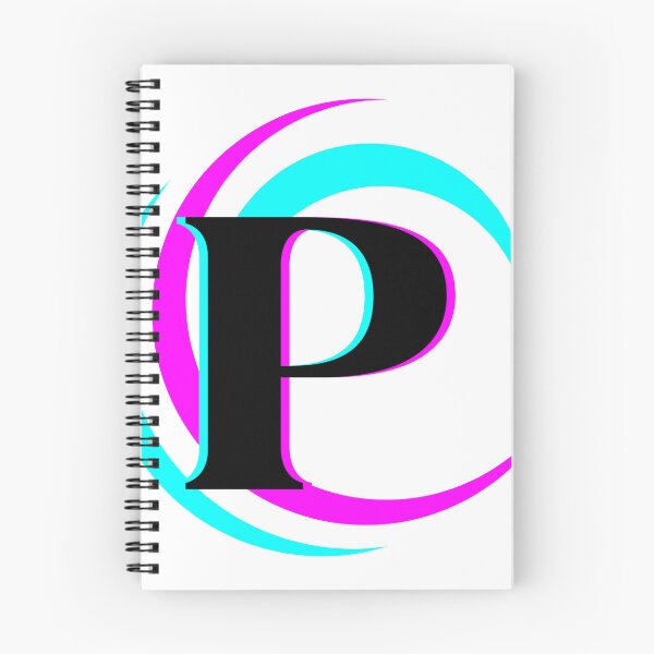 Item preview, Blue Pink Swirl Monogram P designed and sold by Coffee Lifestyle.