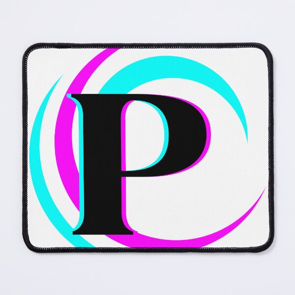 Item preview, Blue Pink Swirl Monogram P designed and sold by Coffee Lifestyle.