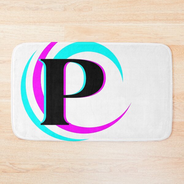 Item preview, Blue Pink Swirl Monogram P designed and sold by Coffee Lifestyle.