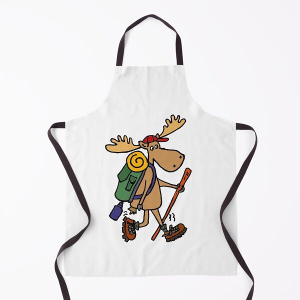 Item preview, funny cool moose hiker designed and sold by stickymen.