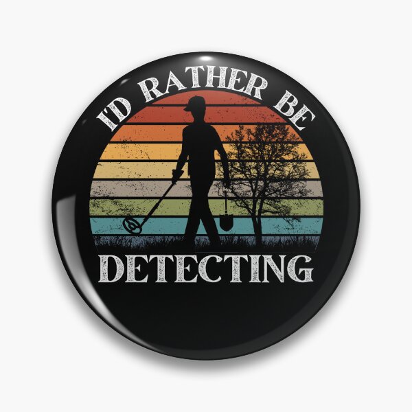 Item preview, I'd Rather Be Detecting Metal Detecting Hobbyist Retro Vintage Sun Design designed and sold by BearCaveDesigns.