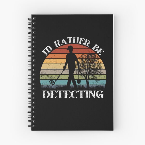 Item preview, I'd Rather Be Detecting Metal Detecting Hobbyist Retro Vintage Sun Design designed and sold by BearCaveDesigns.