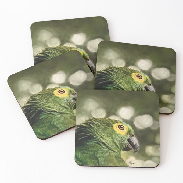 Item preview, Cute exotic green parrot designed and sold by NathBros.