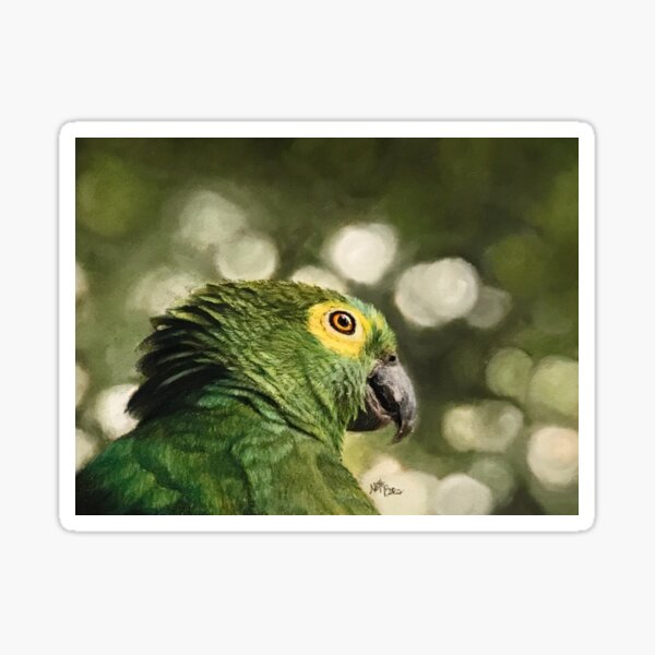 Item preview, Cute exotic green parrot designed and sold by NathBros.