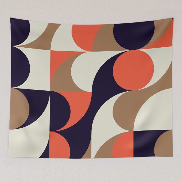 Item preview, Mid-century geometric abstract pattern designed and sold by Harman83.