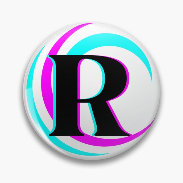 Item preview, Blue Pink Swirl Monogram R designed and sold by Coffee Lifestyle.