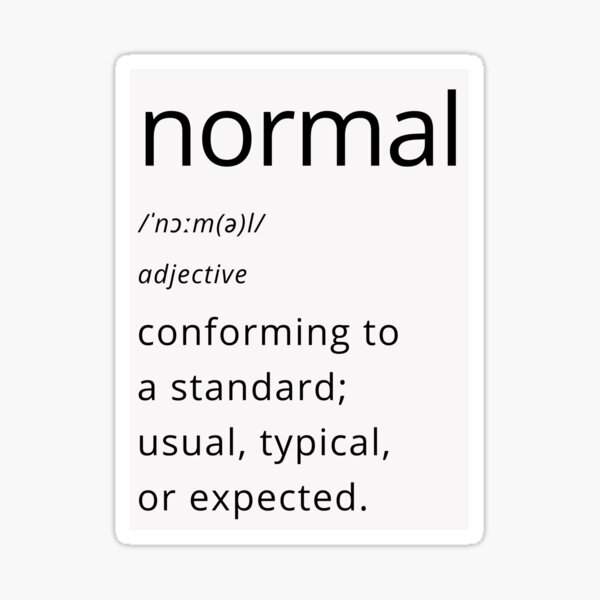 normal-definition-meaning-sticker-for-sale-by-zuzafo-redbubble