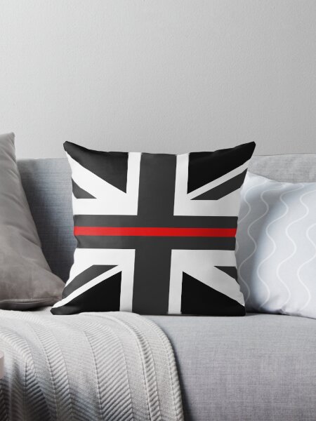 Item preview, Thin Red Line Union Jack UK Flag designed and sold by Jerry Lambert.