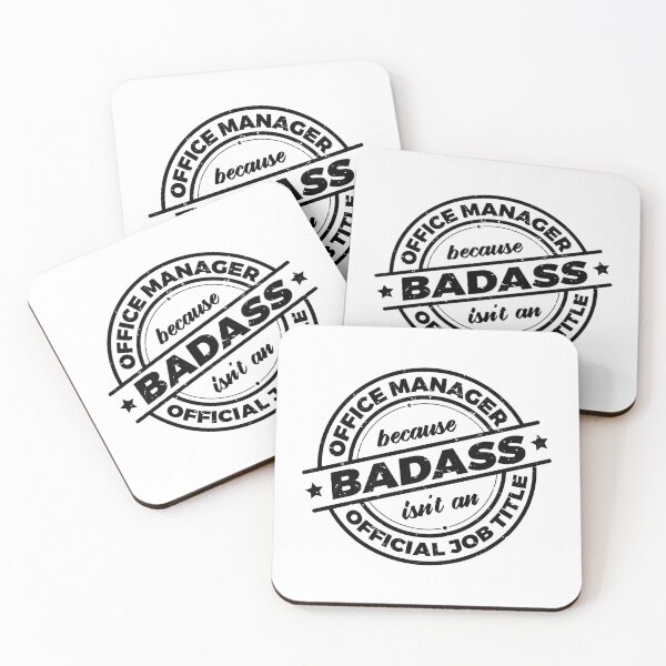 Item preview, Office Manager Because Badass Isnt An Official Job Title | Management | Office Organizer | Rough designed and sold by PerfectlySimple.