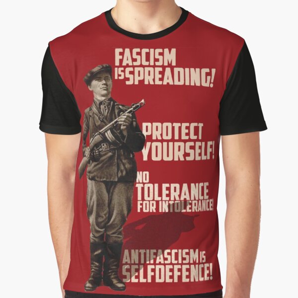 Der Faschismus breitet sich aus! Schütze dich selbst! Grafik T-Shirt