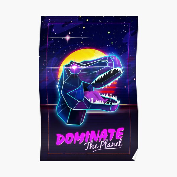 Electric Jurassic Rex - Domina el planeta Póster