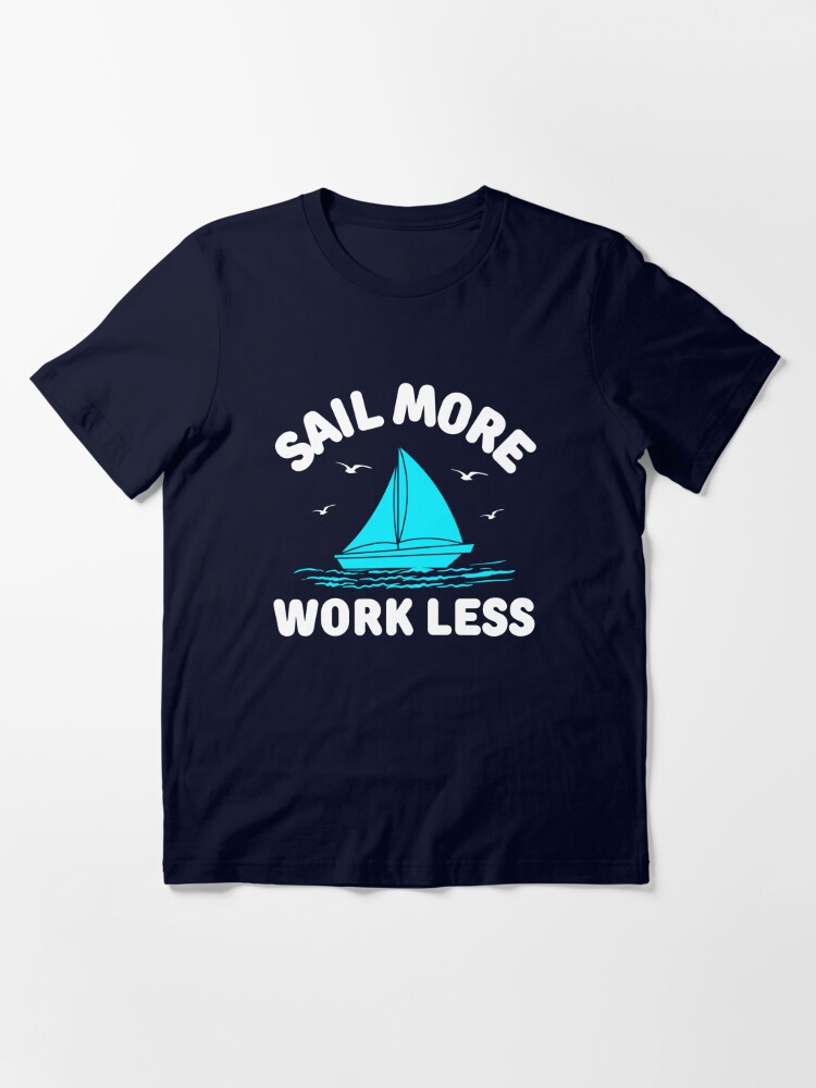 Sailing Shirt - Vintage Retro Sail Boat Long Sleeve T-Shirt adult X-Large / Black