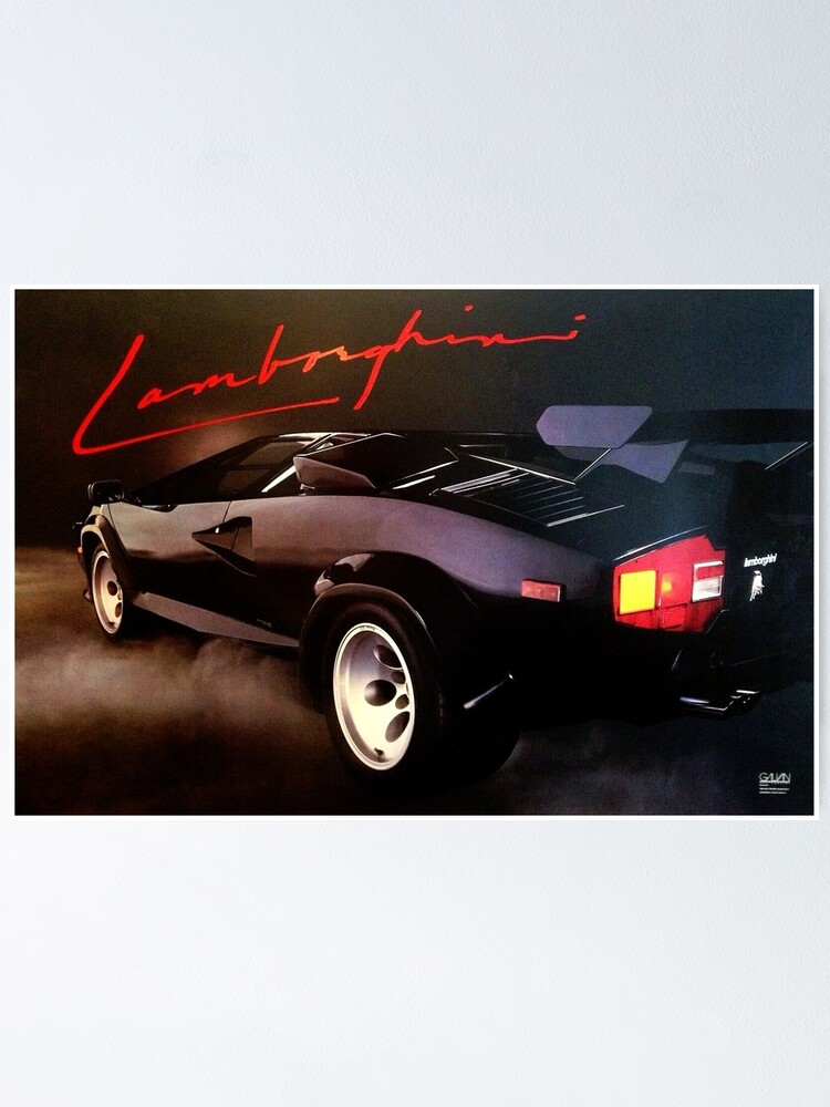 countach 80s" Poster for Sale by Daynamann Redbubble