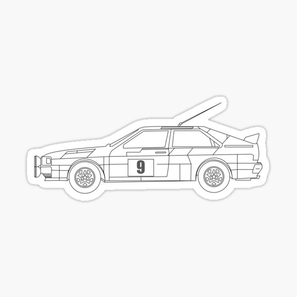 Audi Quattro Stickers for Sale