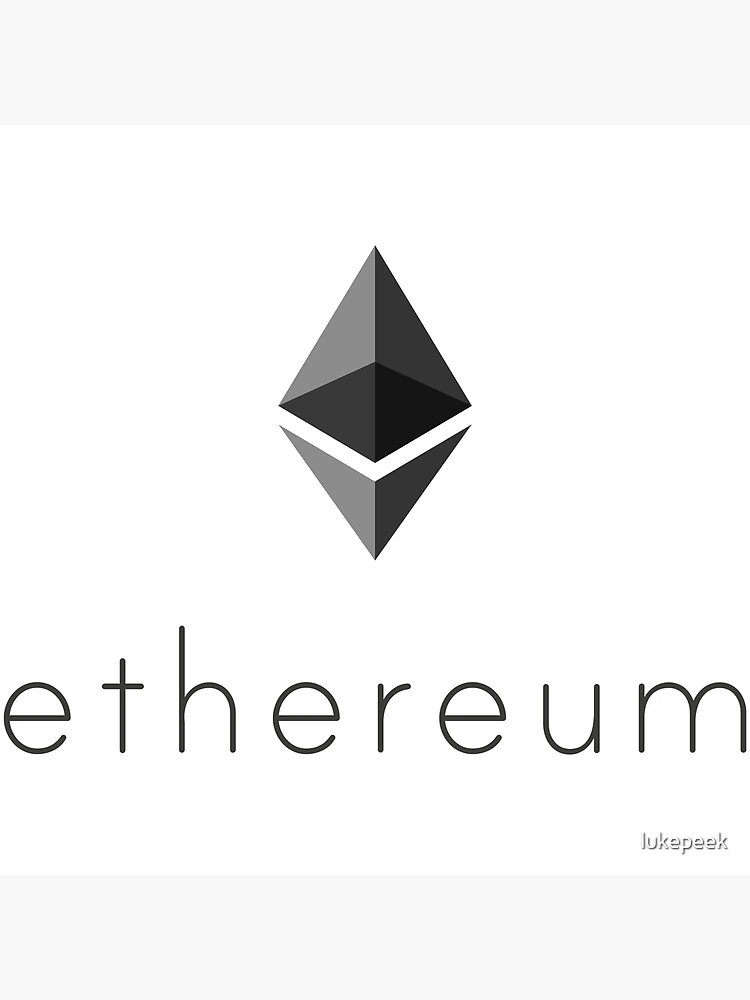 Thumbnail 3 of 3, Poster, Ethereum Cryptocurrency designed and sold by cryptees.