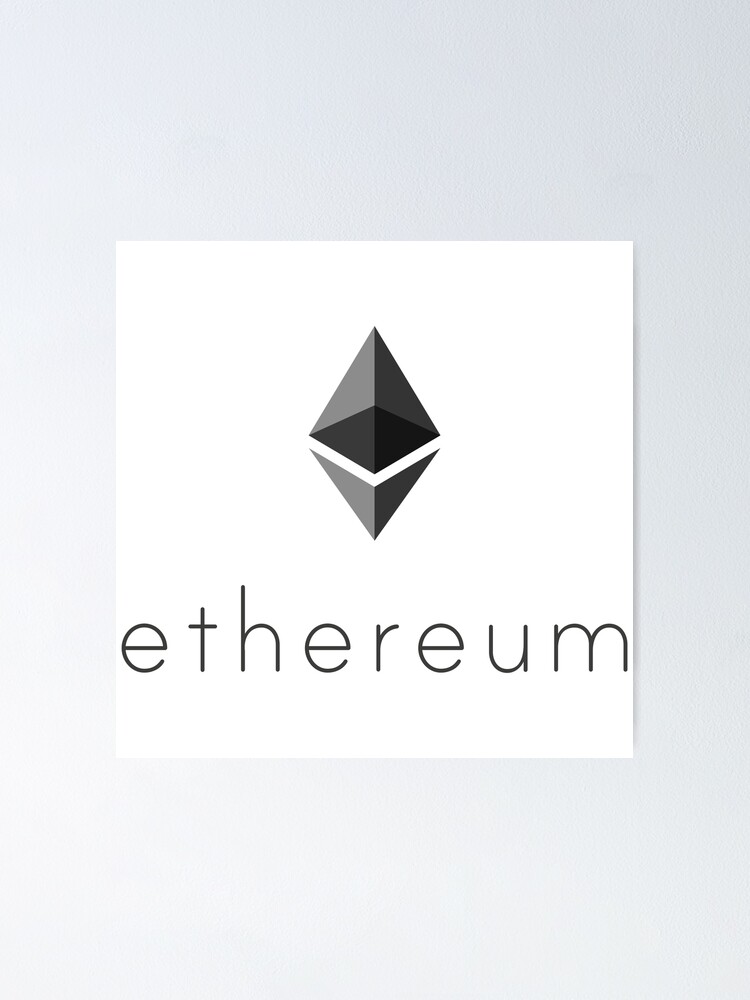 Imagen 1 de 3, Póster con la obra Criptomoneda Ethereum, diseñada y vendida por cryptees.