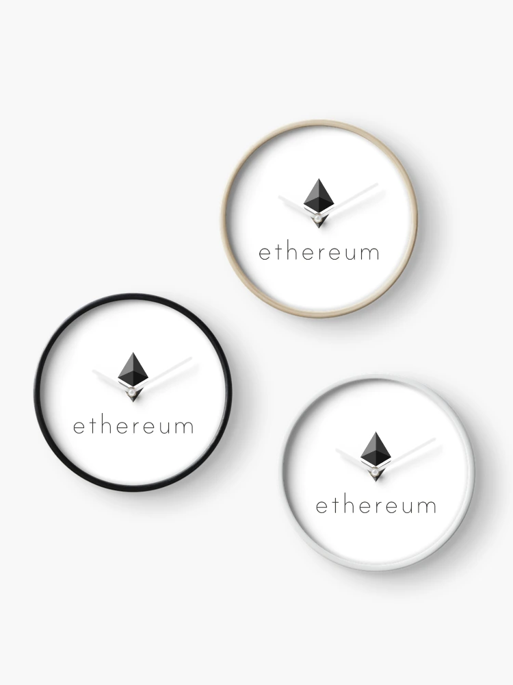 Thumbnail 3 of 4, Clock, Ethereum Cryptocurrency designed and sold by cryptees.